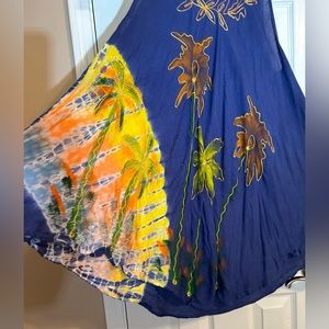 Multi-colored sleeveless top